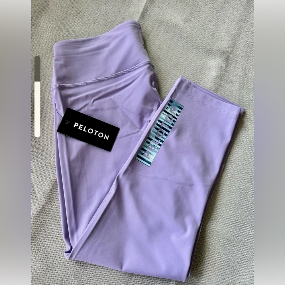 Purple Mid-Rise Peloton Capri